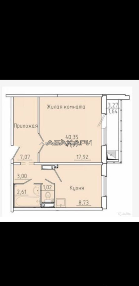 1-комнатная улица Чернышевского, 120А  за 23000 руб/мес фото 12