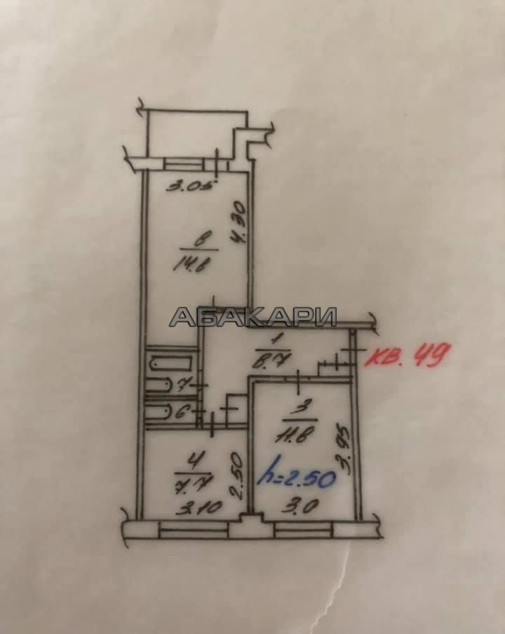 2-комнатная улица Алёши Тимошенкова, 76  за 22000 руб/мес фото 4
