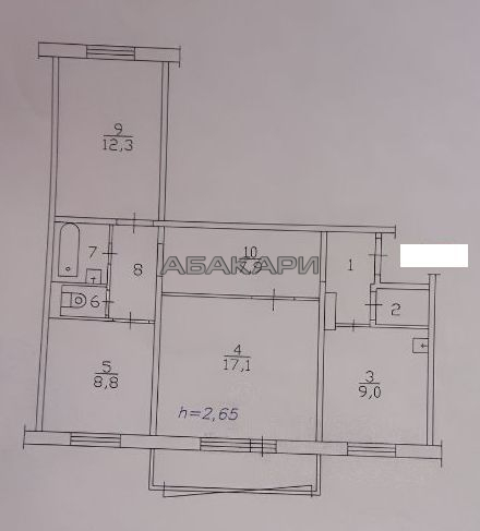 3-комнатная улица Алексеева, 101  за 37000 руб/мес фото 15