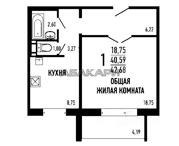 1-комнатная улица Урванцева, 7  за 25000 руб/мес фото 16