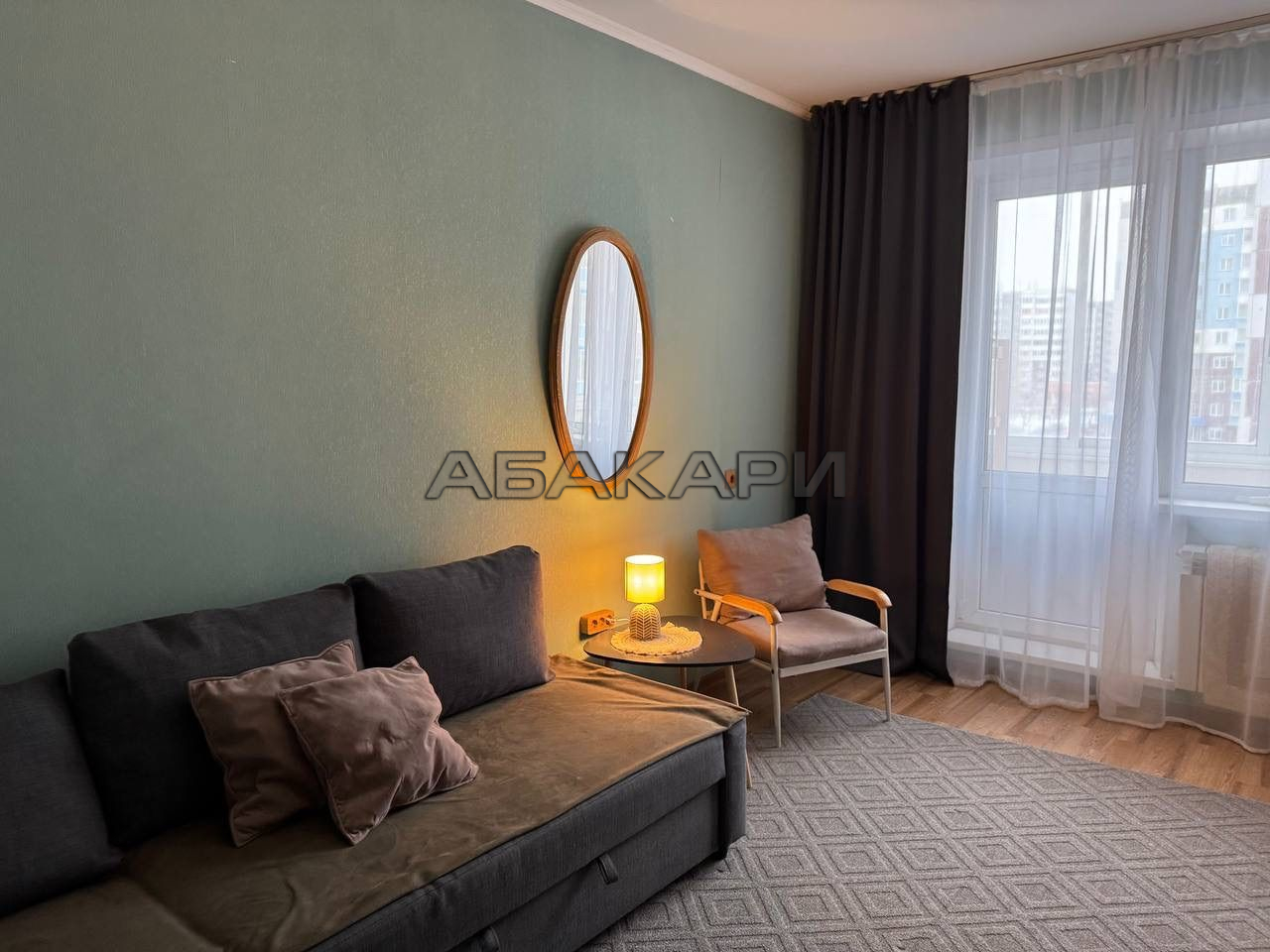 1-комнатная улица Алексеева, 109  за 40000 руб/мес фото 2
