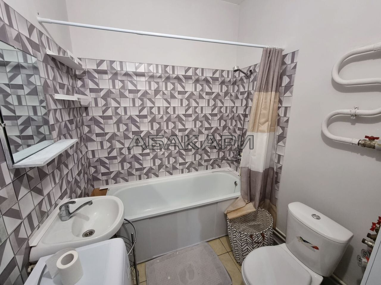 1-комнатная Ярыгинская набережная, 19А  за 25000 руб/мес фото 8
